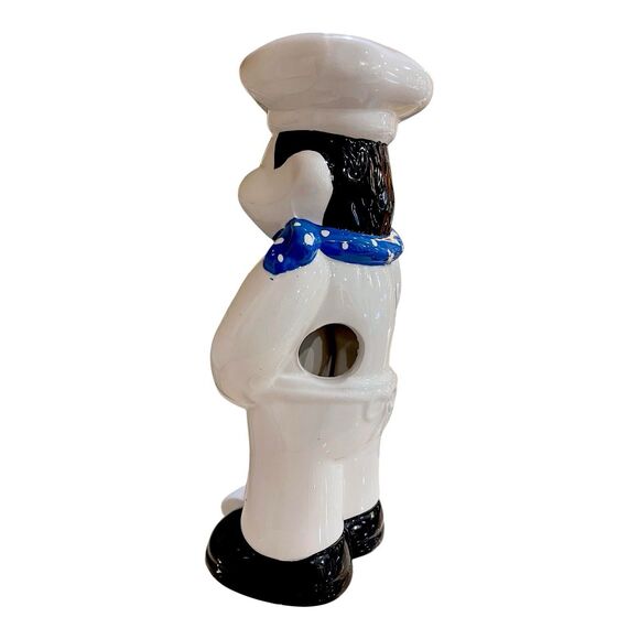 Vintage Decorative Ceramic Figurine Chef Sculpture with Menu board 10.5” - Picture 5 of 16